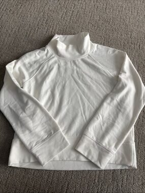 Splendid x Cella Jane Cozy White Turtleneck Sweatshirt